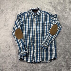 Pendleton Blue, Green & White Trail Flannel Shirt